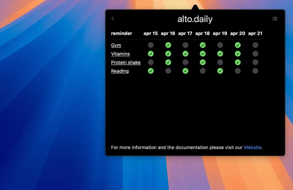 alto.daily screenshot